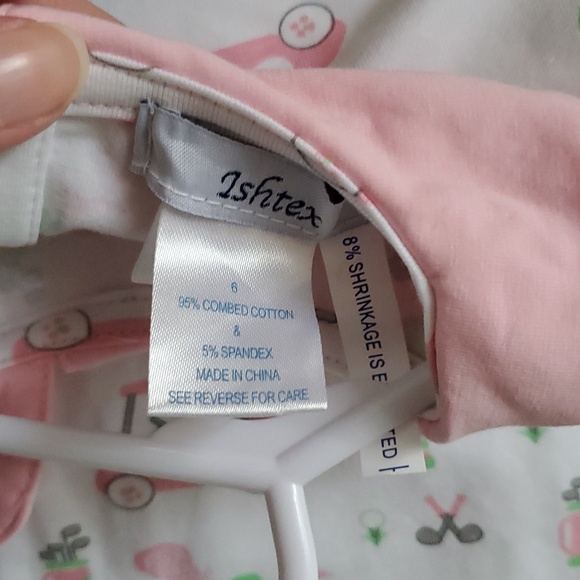 NWT Ishtex Girls 2-piece Matching Golf Set Pink Green Sz6 - Picture 4 of 11